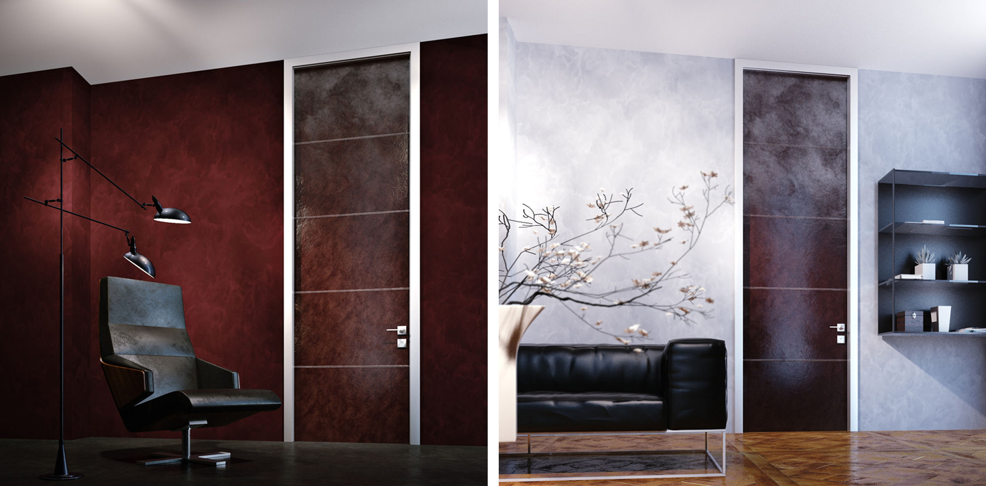 Фото Дверь в коже LEATHER