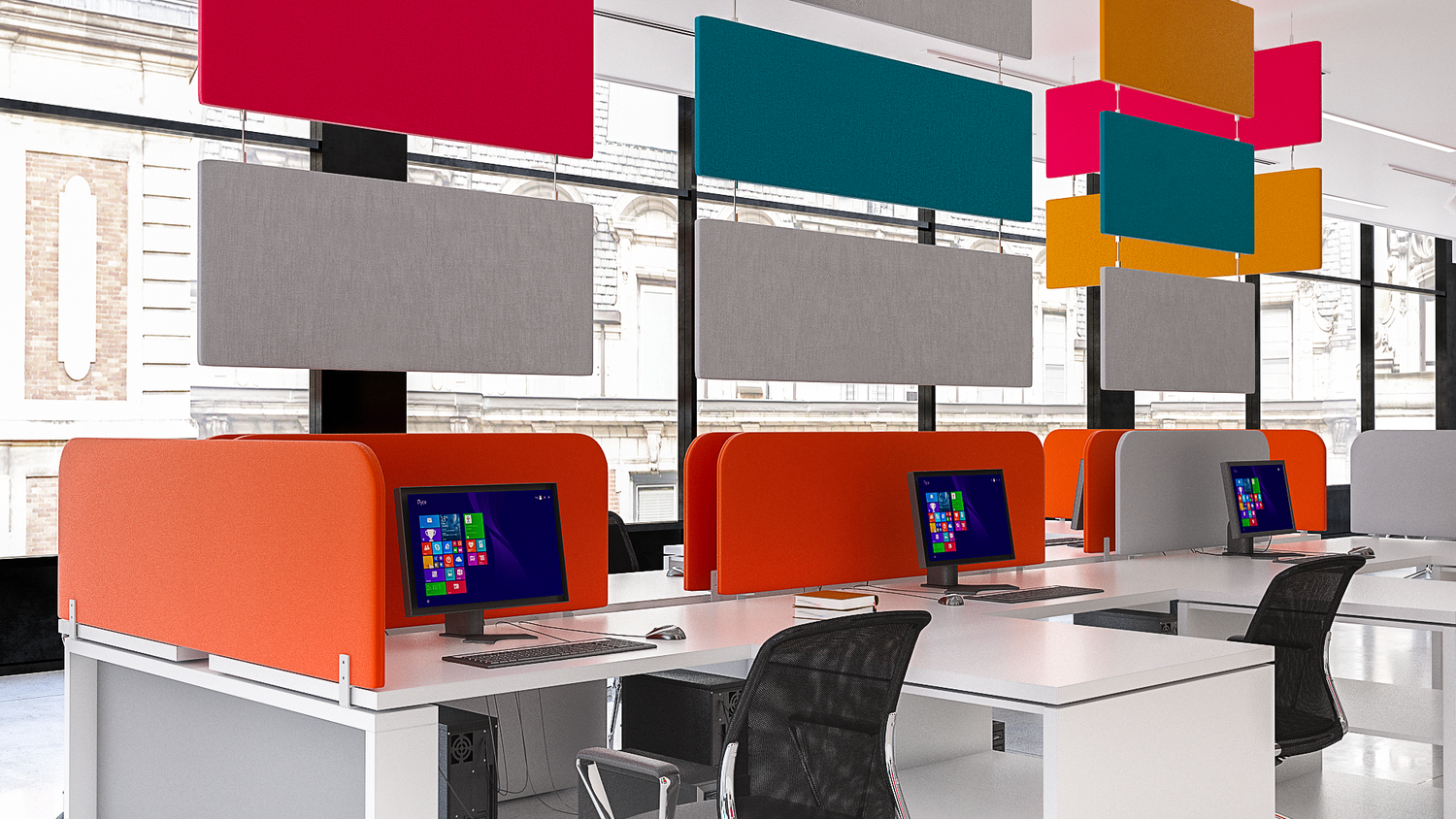 Фото Настольные мобильные перегородки от компании Nayada.