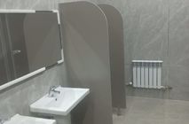 Компания «NAYADA» выполнила работы по установке сантехнических перегородок и писсуаров в помещениях компании ТОО «Прогресс ММА».
